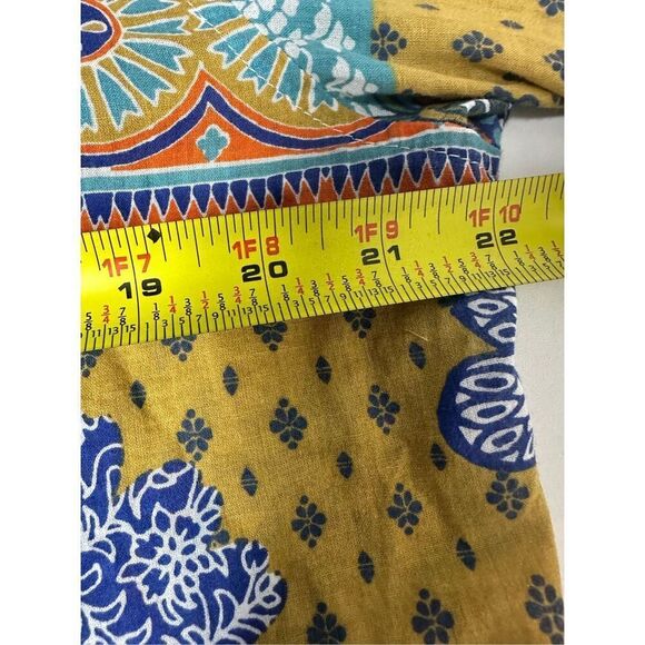 ALTATENSIONE Men's Paysley Button Down Shirt Long Sleeve Cotton Sz M *See Notes - Picture 7 of 9